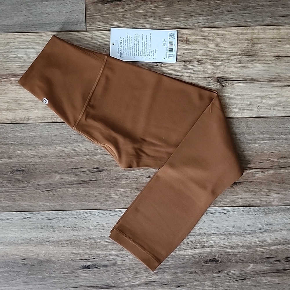 Lululemon Align High-Rise Crop, 21", 2, Copper Brown